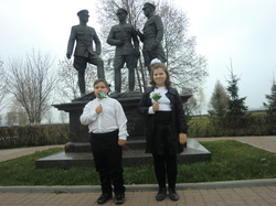 Николай Беляев с сестрой Валей